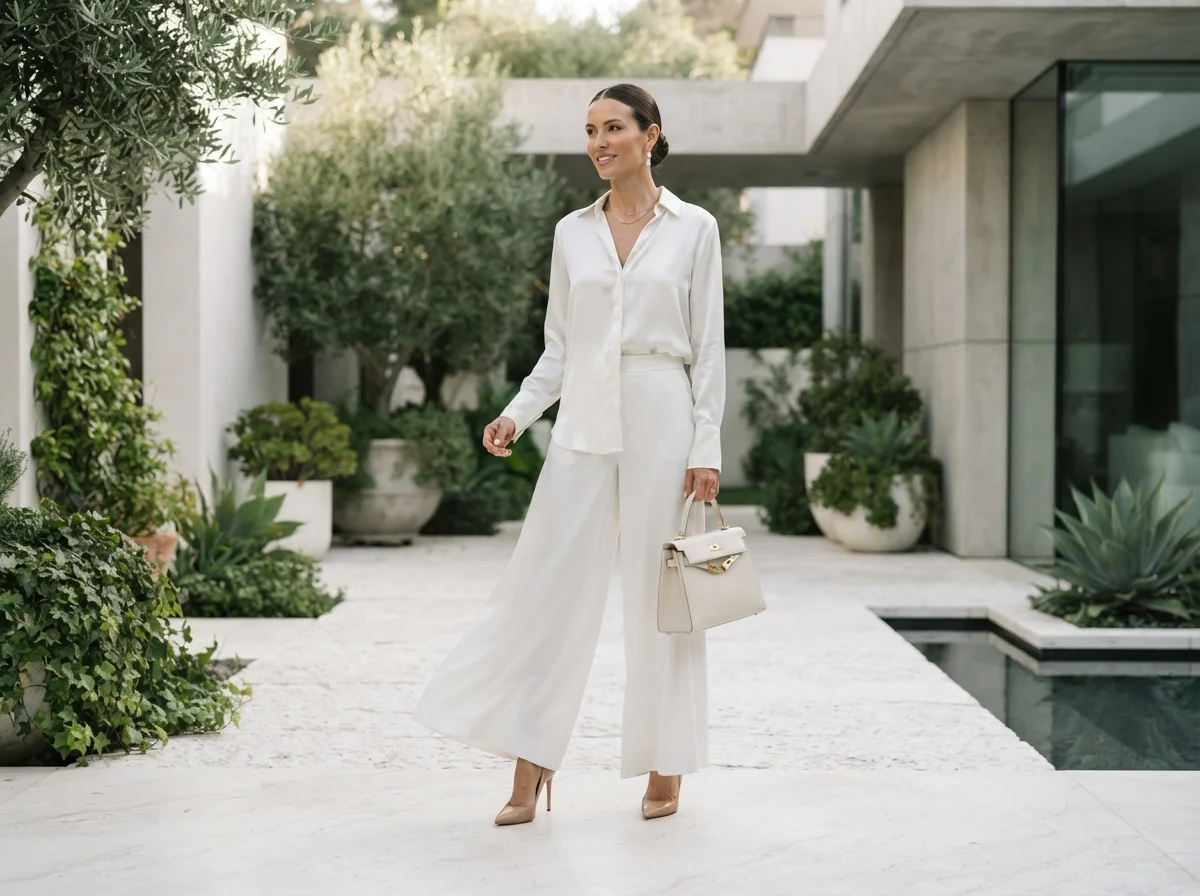 10. All-White Elegance