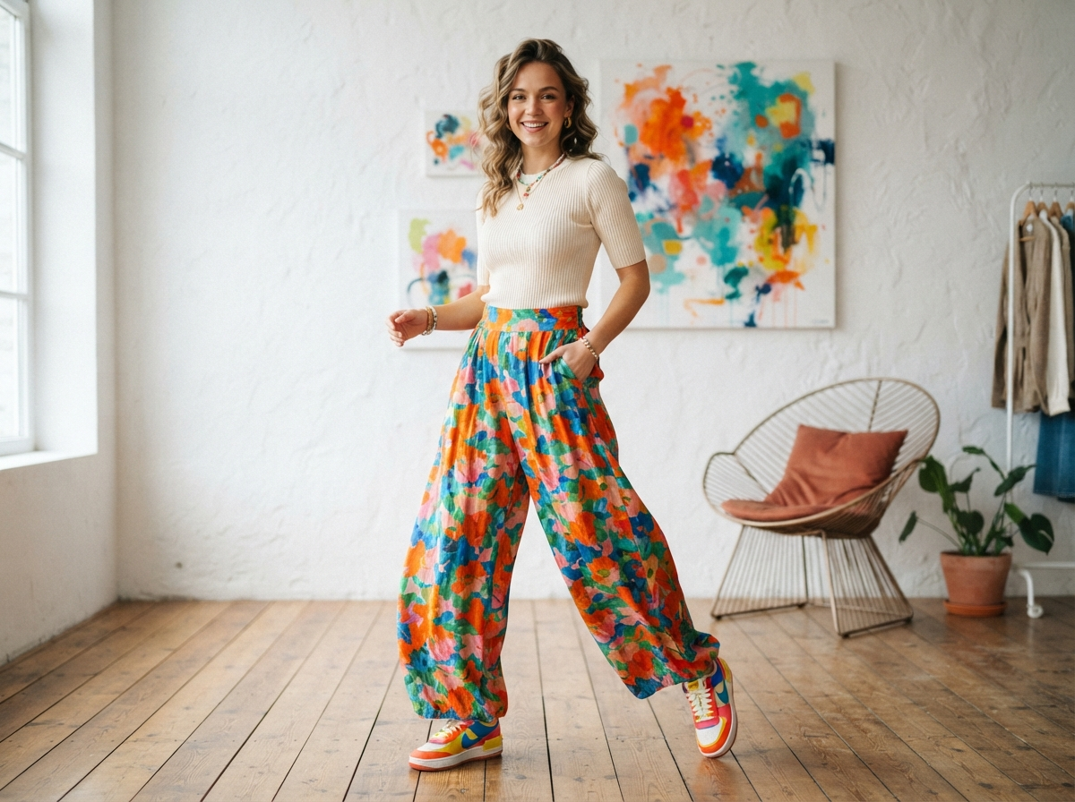 Colorful Statement Pants