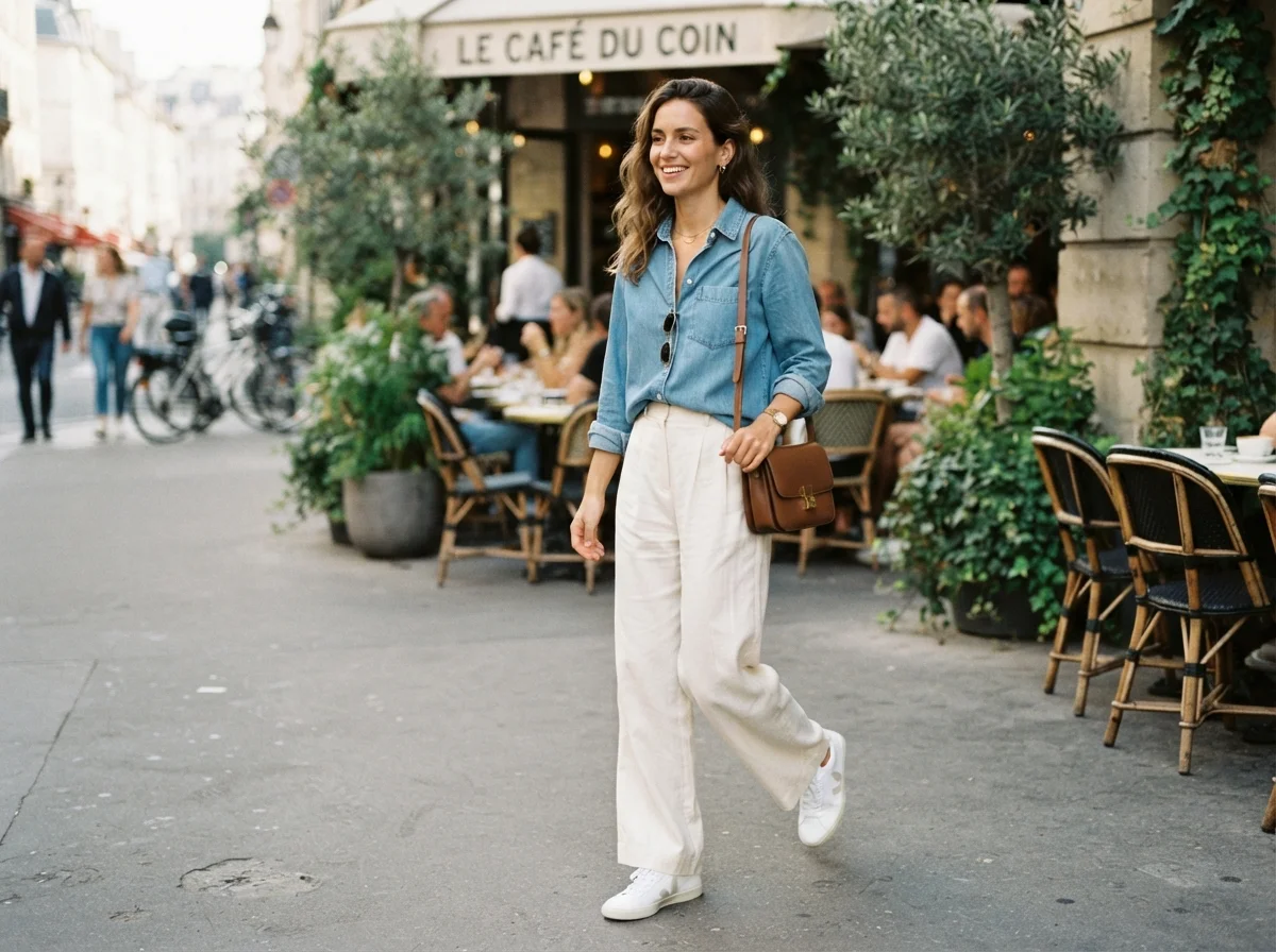 3. Relaxed Denim Pairing