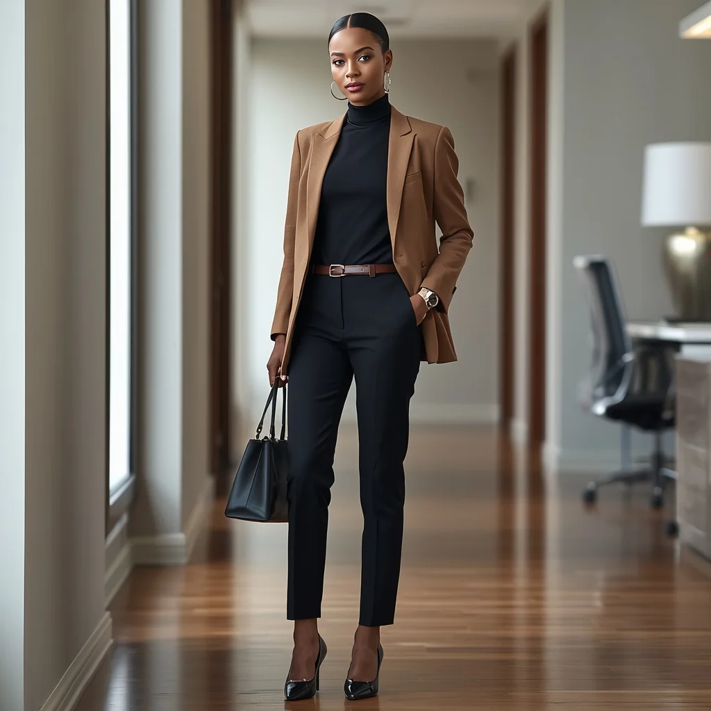 Belted Blazer Look