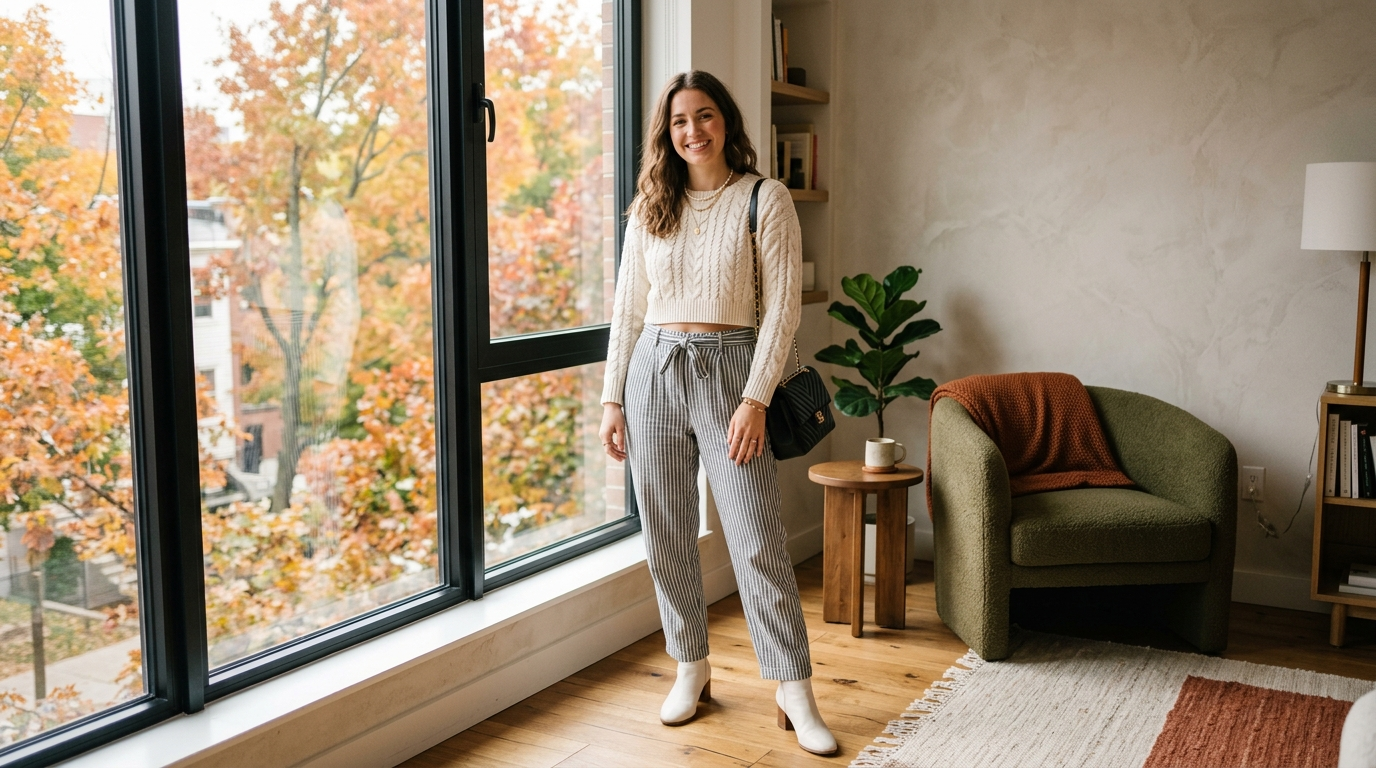 Cropped Sweater Pairing