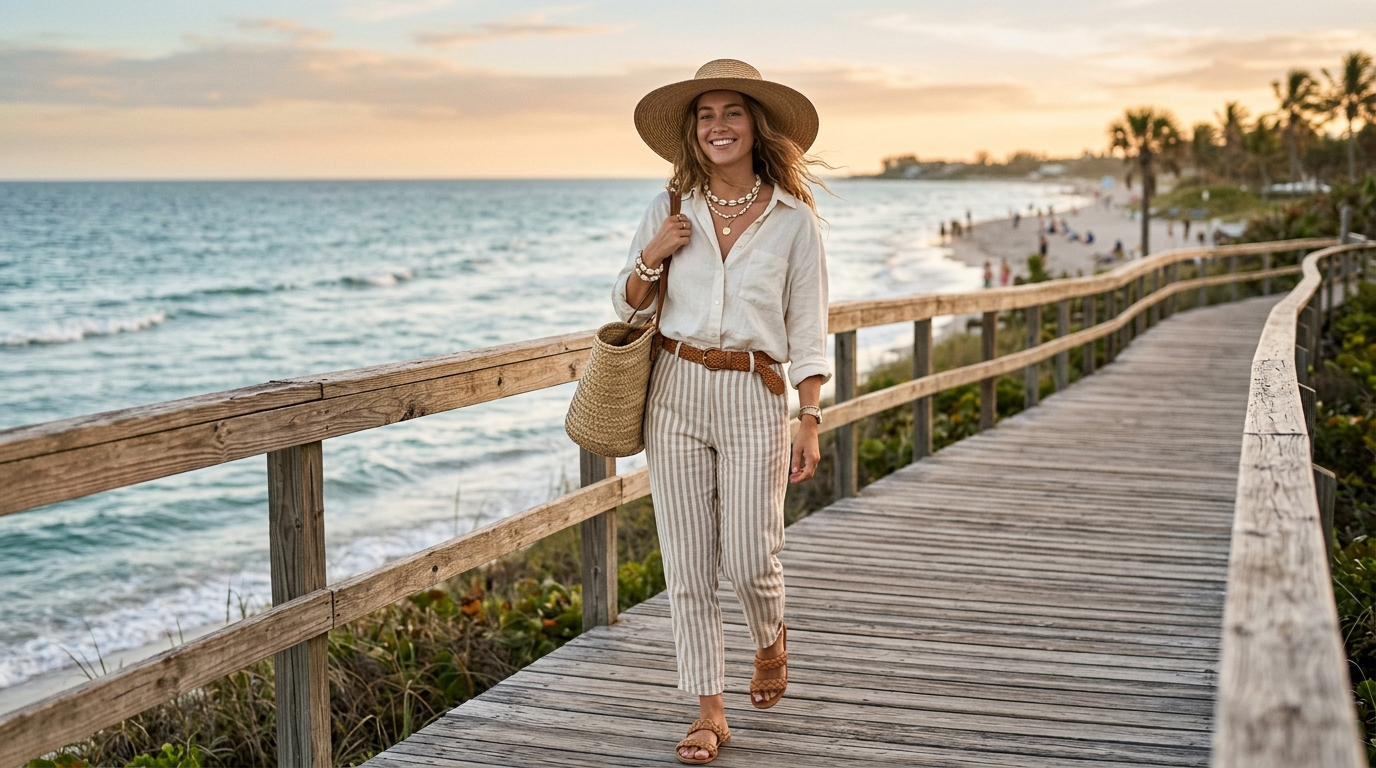 Linen Button-Up Style