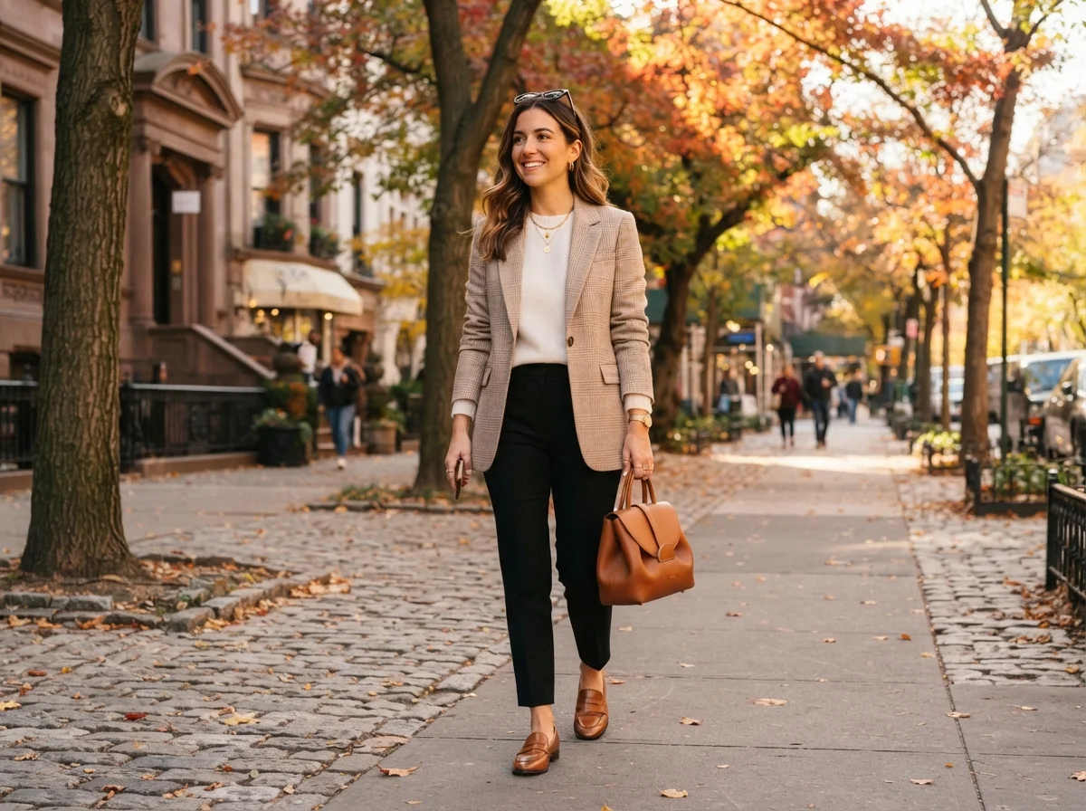 Plaid Blazer Chic