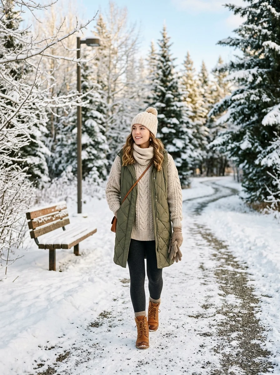 8. Chunky Knit Layers