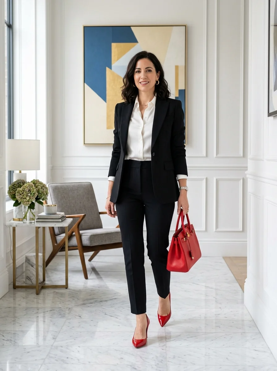 Bold Red Accent