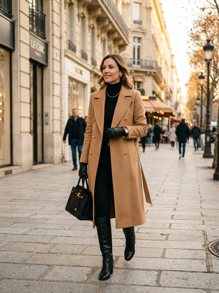 Elegant Camel Coat