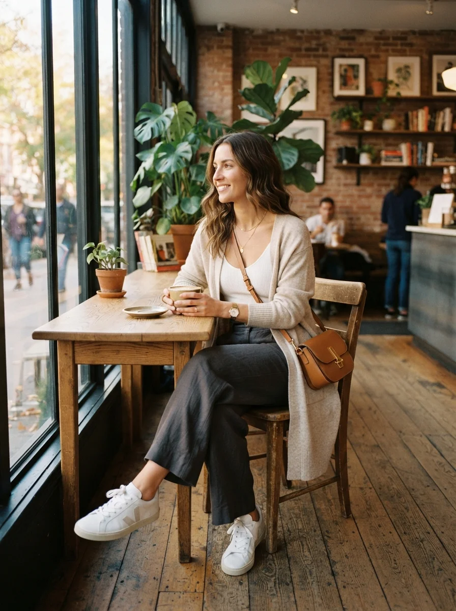 Layered Cardigan Look