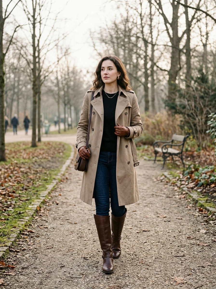 Leather Boots Look
