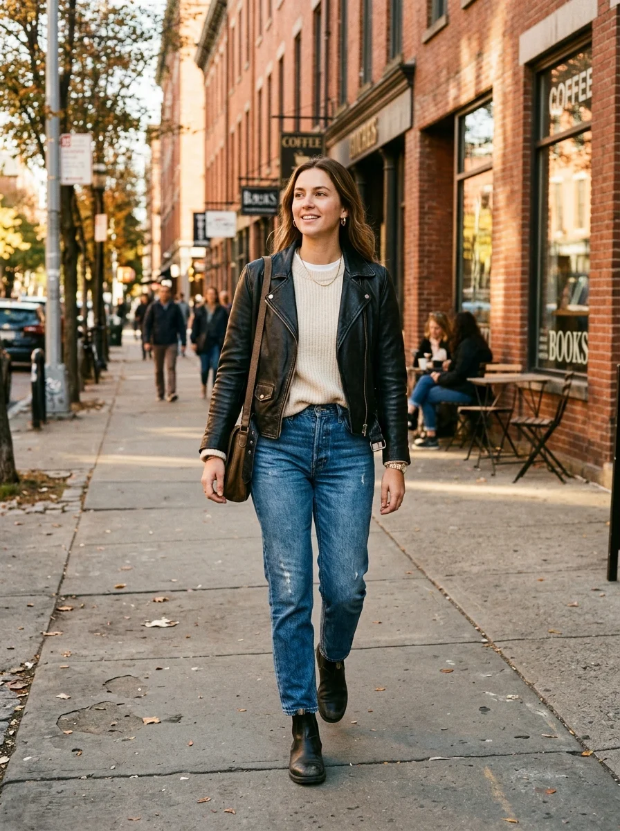 Leather and Denim
