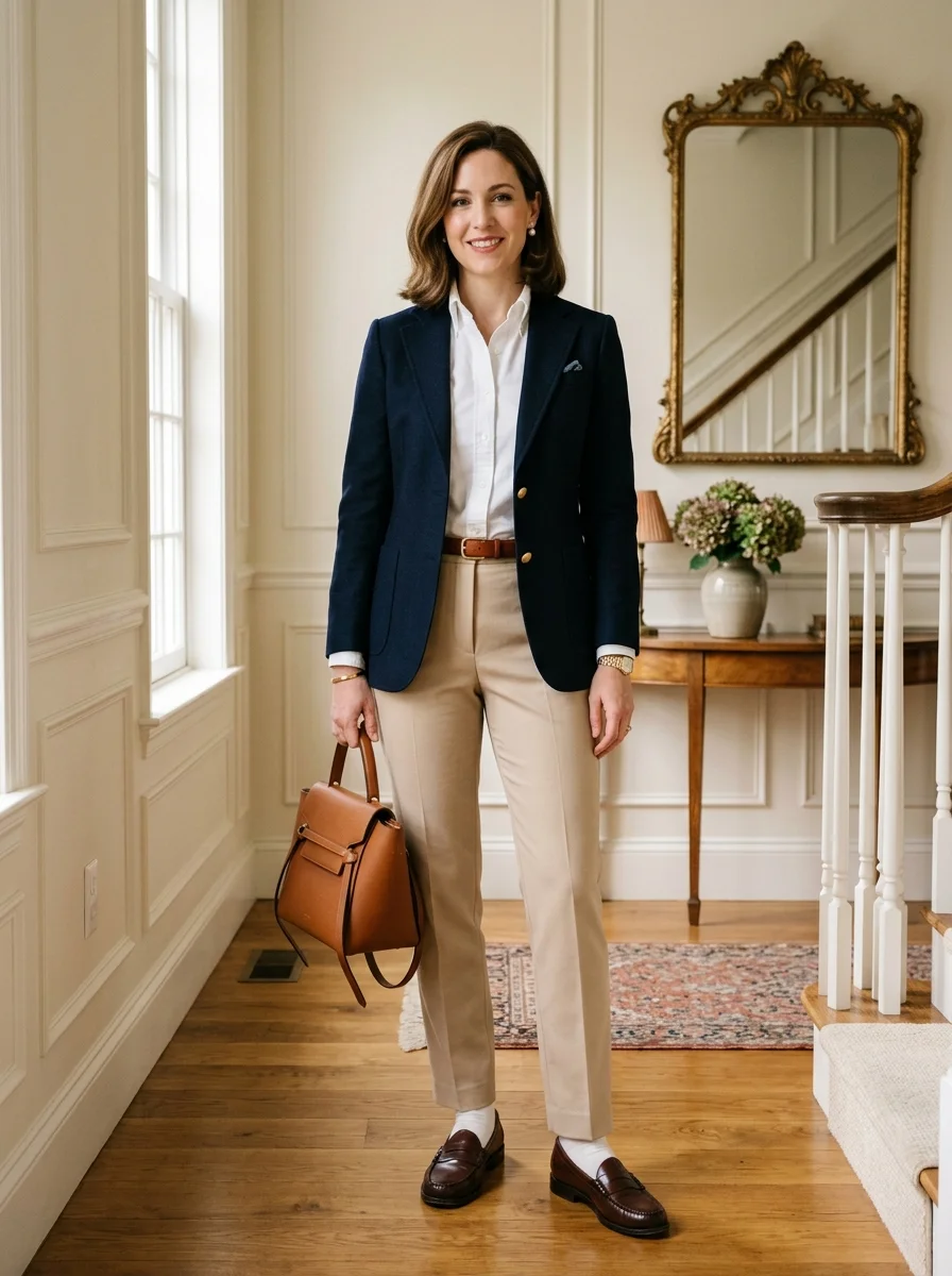 Navy Blazer Layers