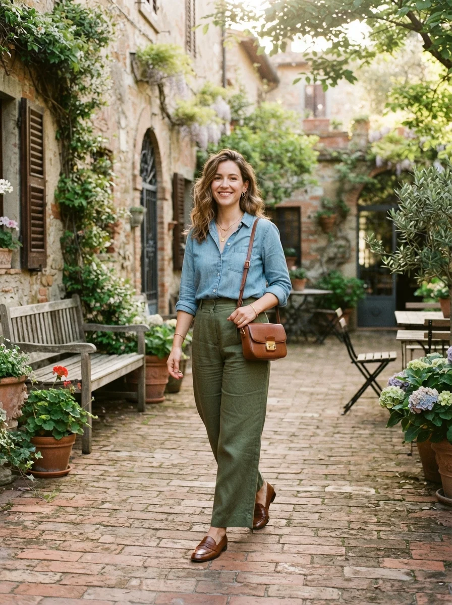 Wide-Leg Denim Pairing