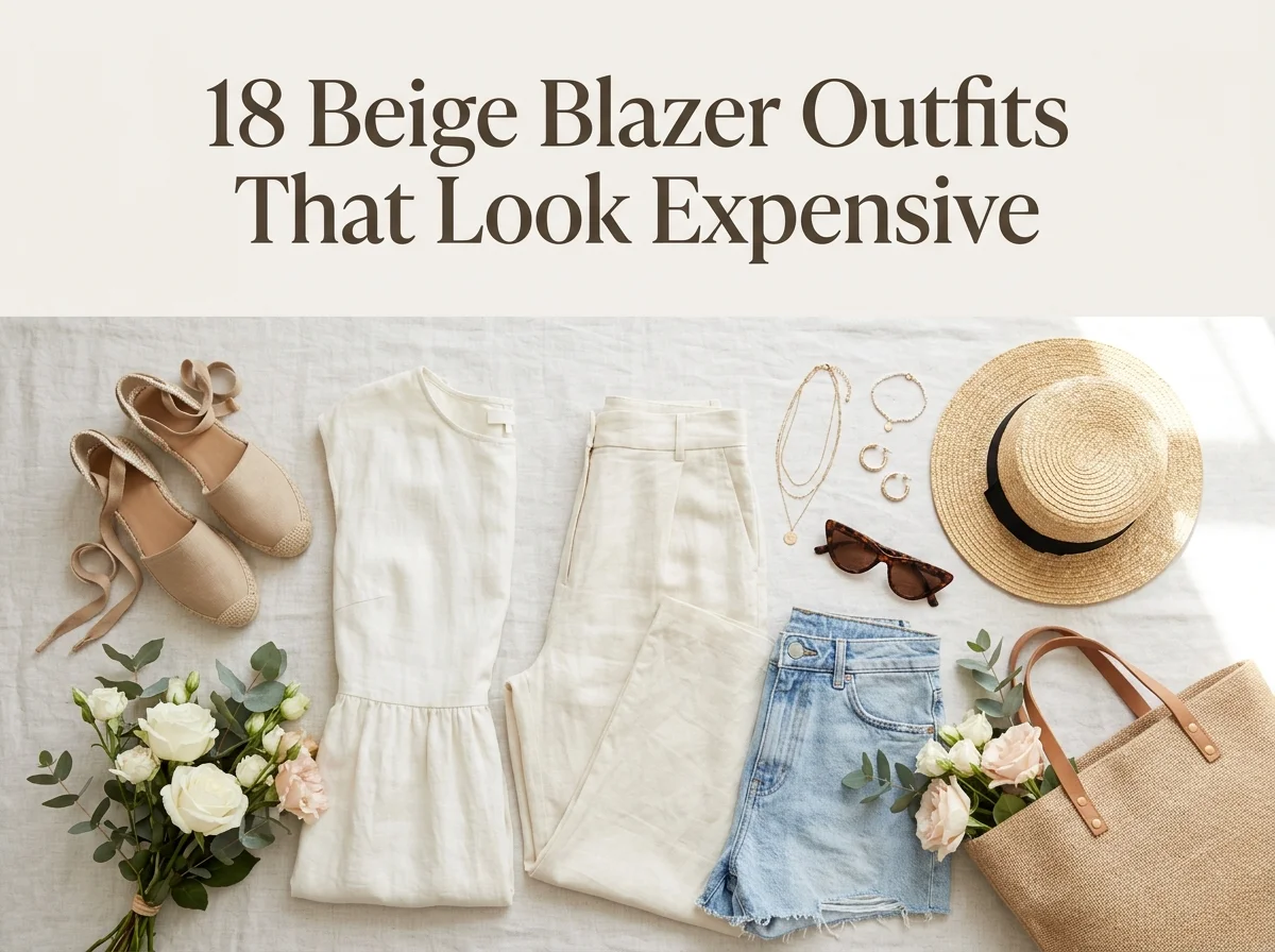 18 Beige Blazer Outfits That Look Expensive