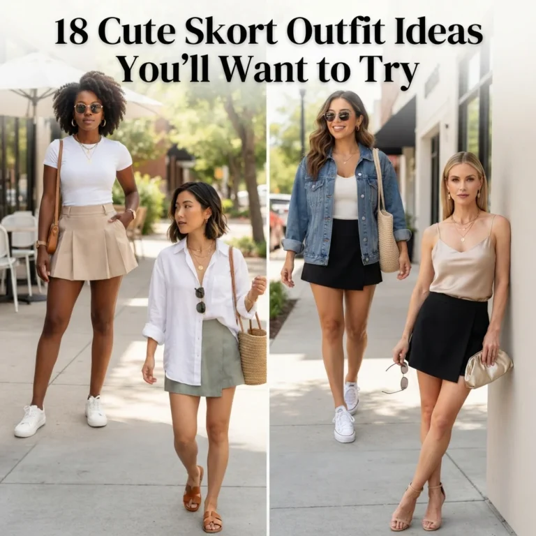 18 Cute Skort Outfit Ideas You Want to Try