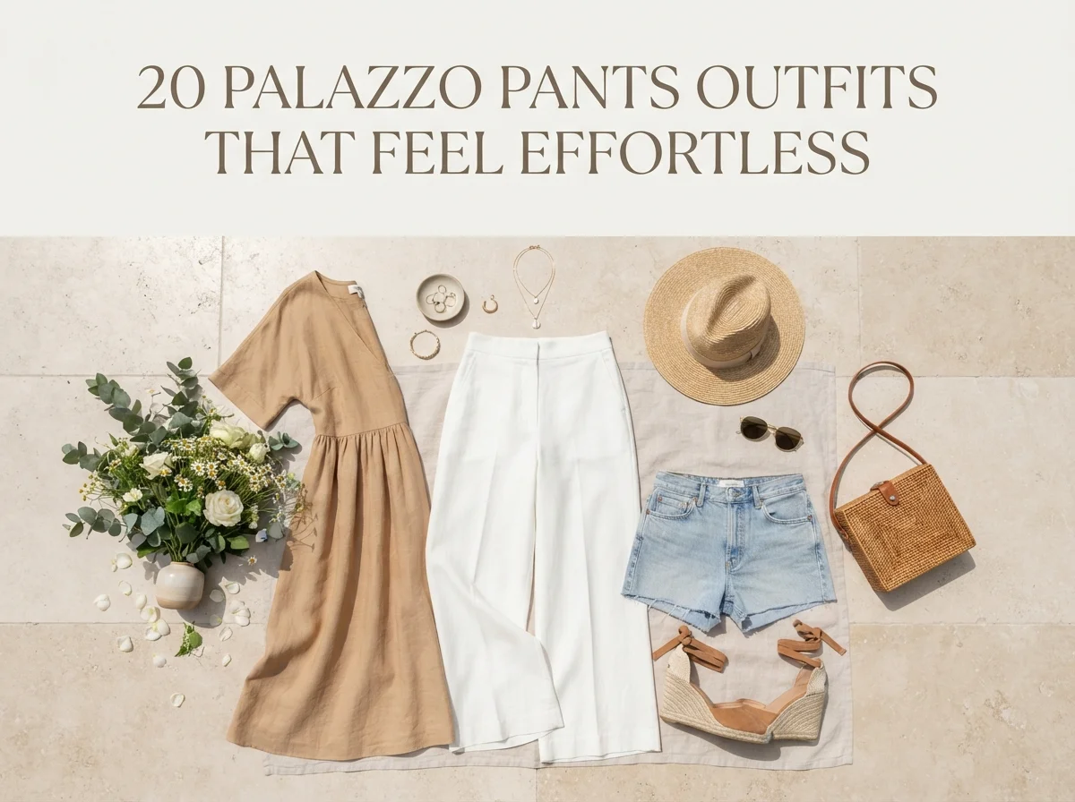 20 Palazzo Pants Outfits That Feel Effortless