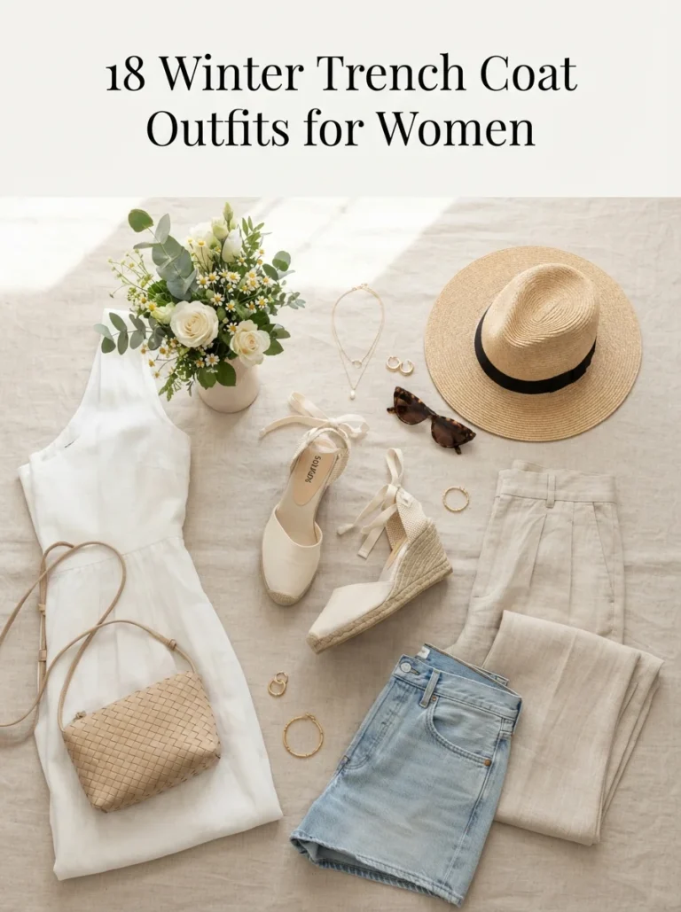 18 Winter Trench Coat Outfits for Women