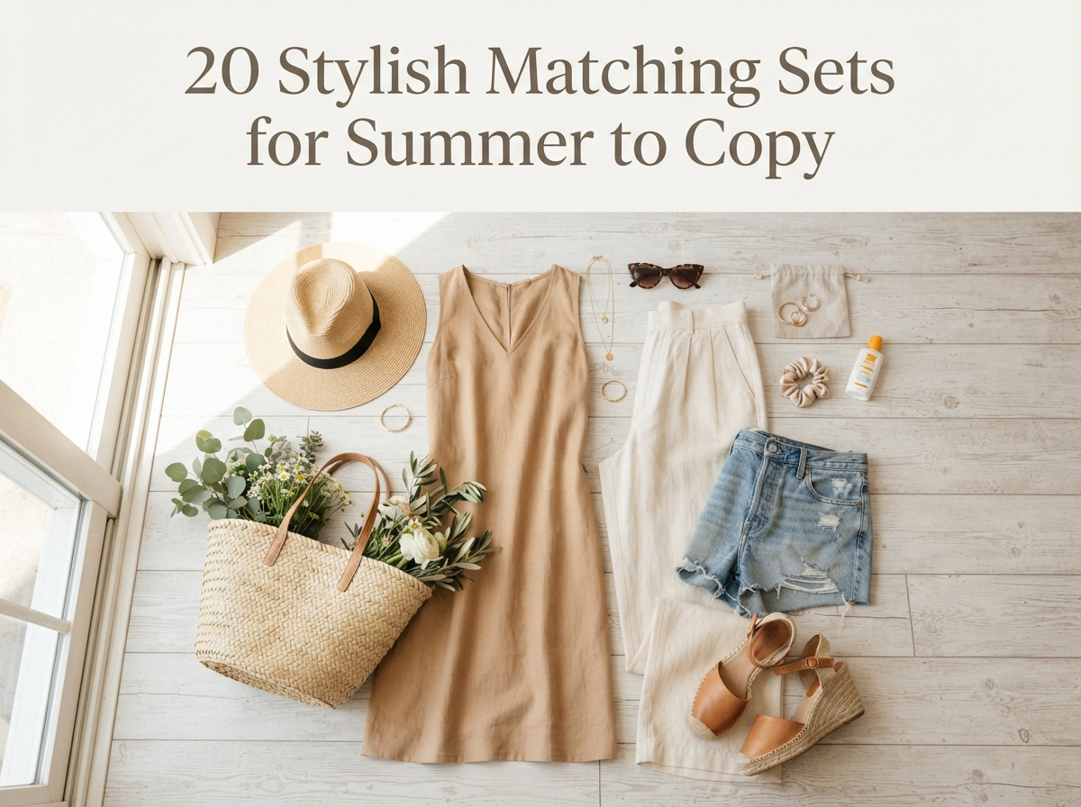 20 Stylish Matching Sets for Summer to Copy